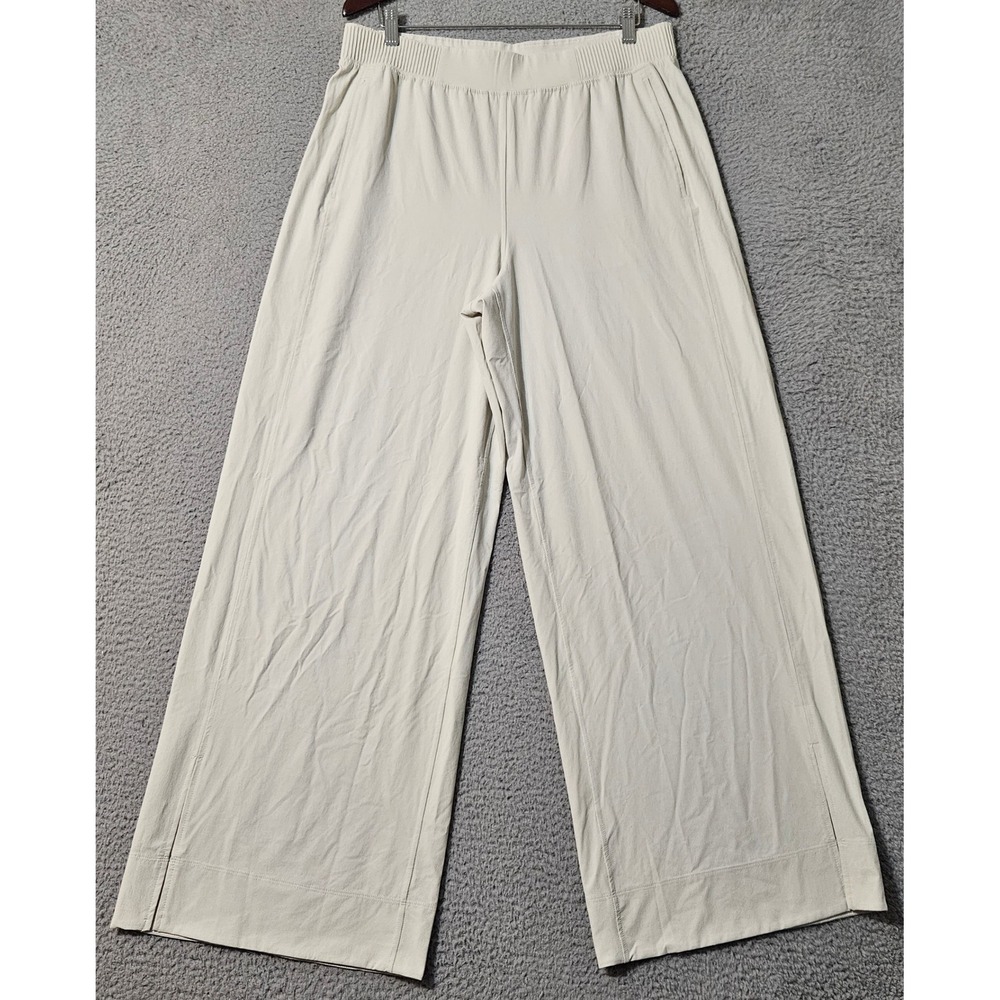 Lululemon‎ Stretch Woven Wide-Leg High-Rise Pant Bone W5FF3S Size XL x 32"